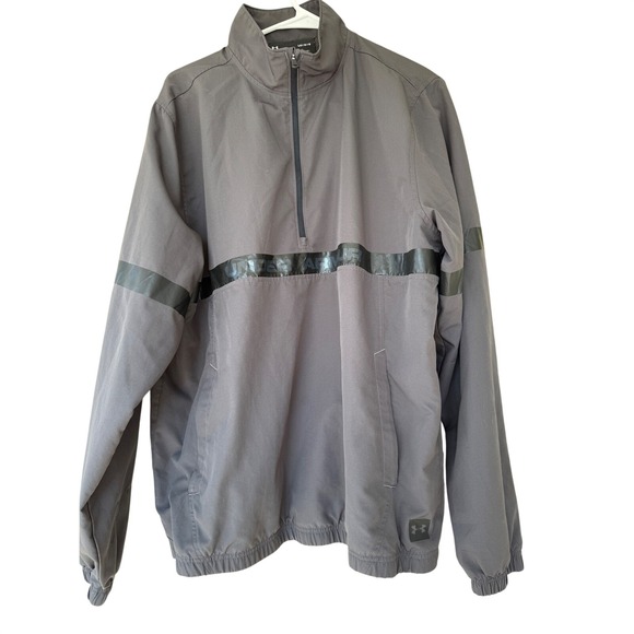 Under Armour Other - Under Armour Men's Gray Quarter Zip Pullover Jacket Loose Fit Large